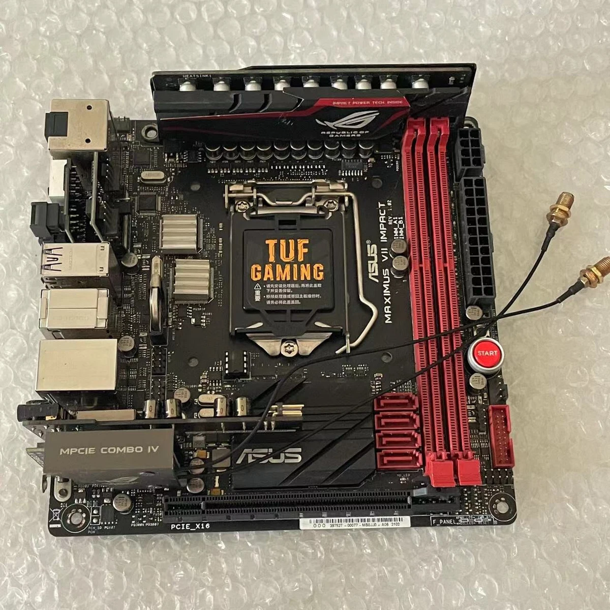 ASUS MAXIMUS VII IMPACT Mainboard Intel Z97 LGA1150 DDR3 HDMI DP With I O