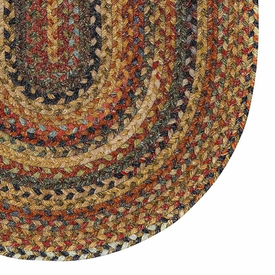 Capel Rugs Kill Devil Hill Wool Country Braided Oval Area Rug Antique Multi #900 - Image 4 of 4