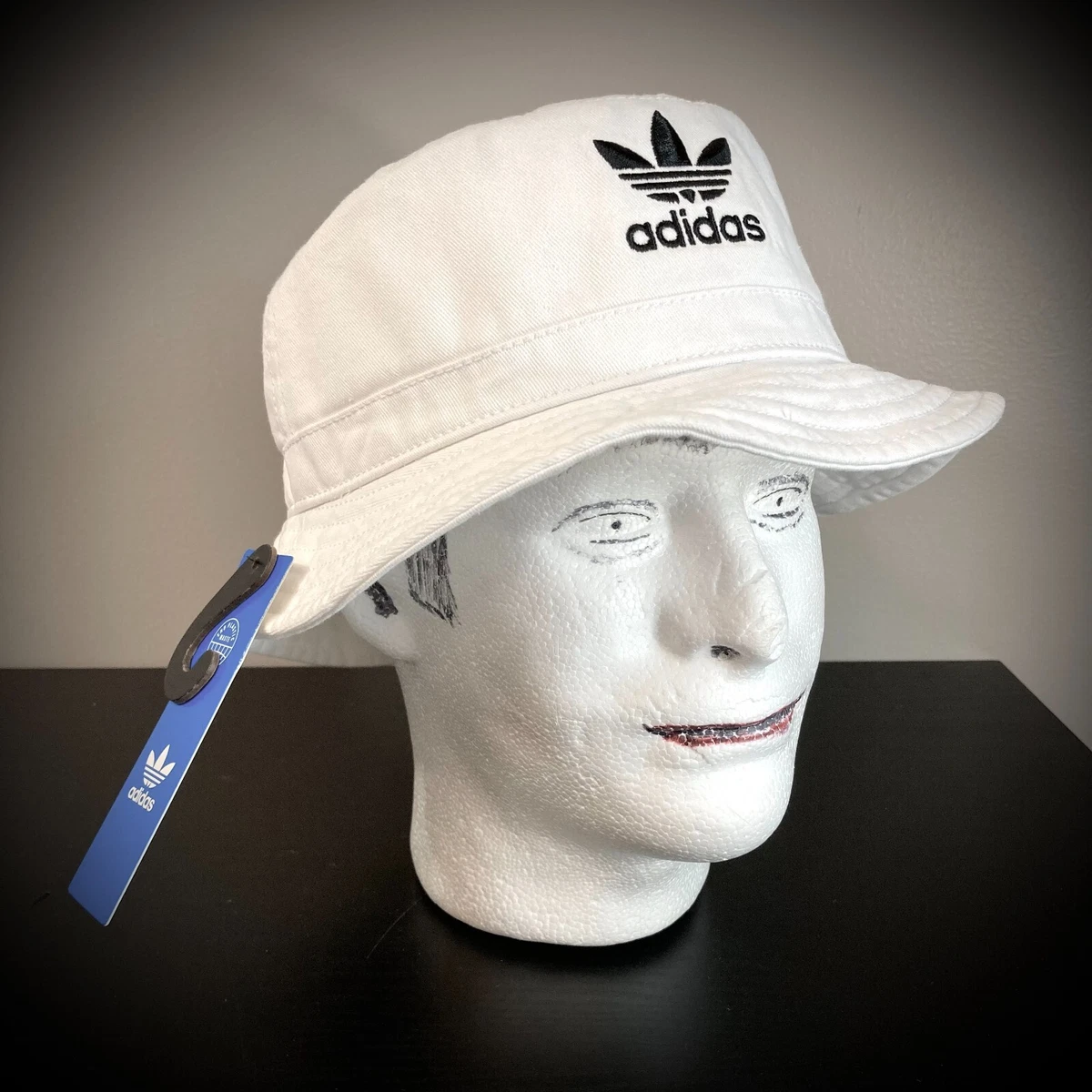 ADIDAS BUCKET HAT white black fisherman sun beach cap mens ADULT UNISEX | eBay