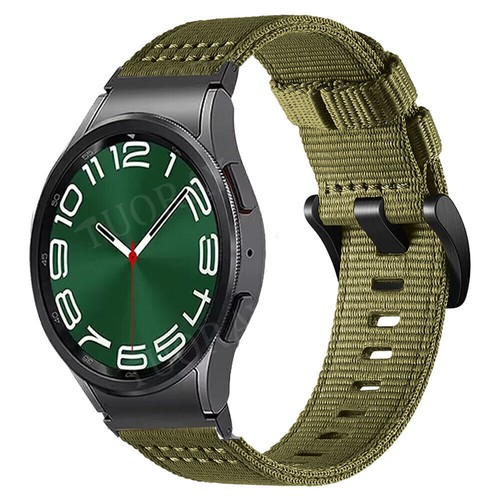 For Samsung Galaxy Watch FE 7 6 5 4 40 44mm Quick Fit Braided Nylon Strap Band - Picture 12 of 17