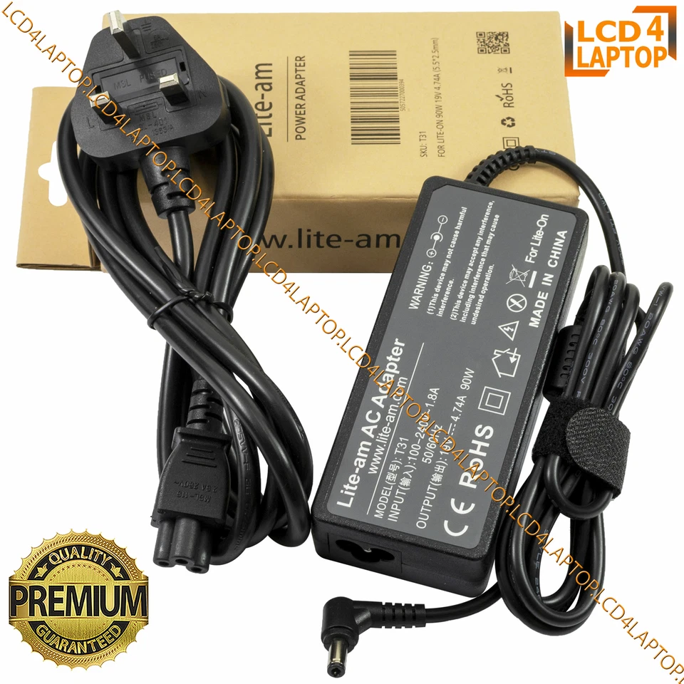90w Laptop AC Power Adapter Battery Charger Cord for Medion Erazer P7651 P6679