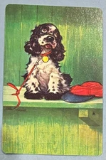 #3 BUTCH COCKER SPANIEL DOGS ART STAEHLE - 1 SWAP PLAYING CARDS