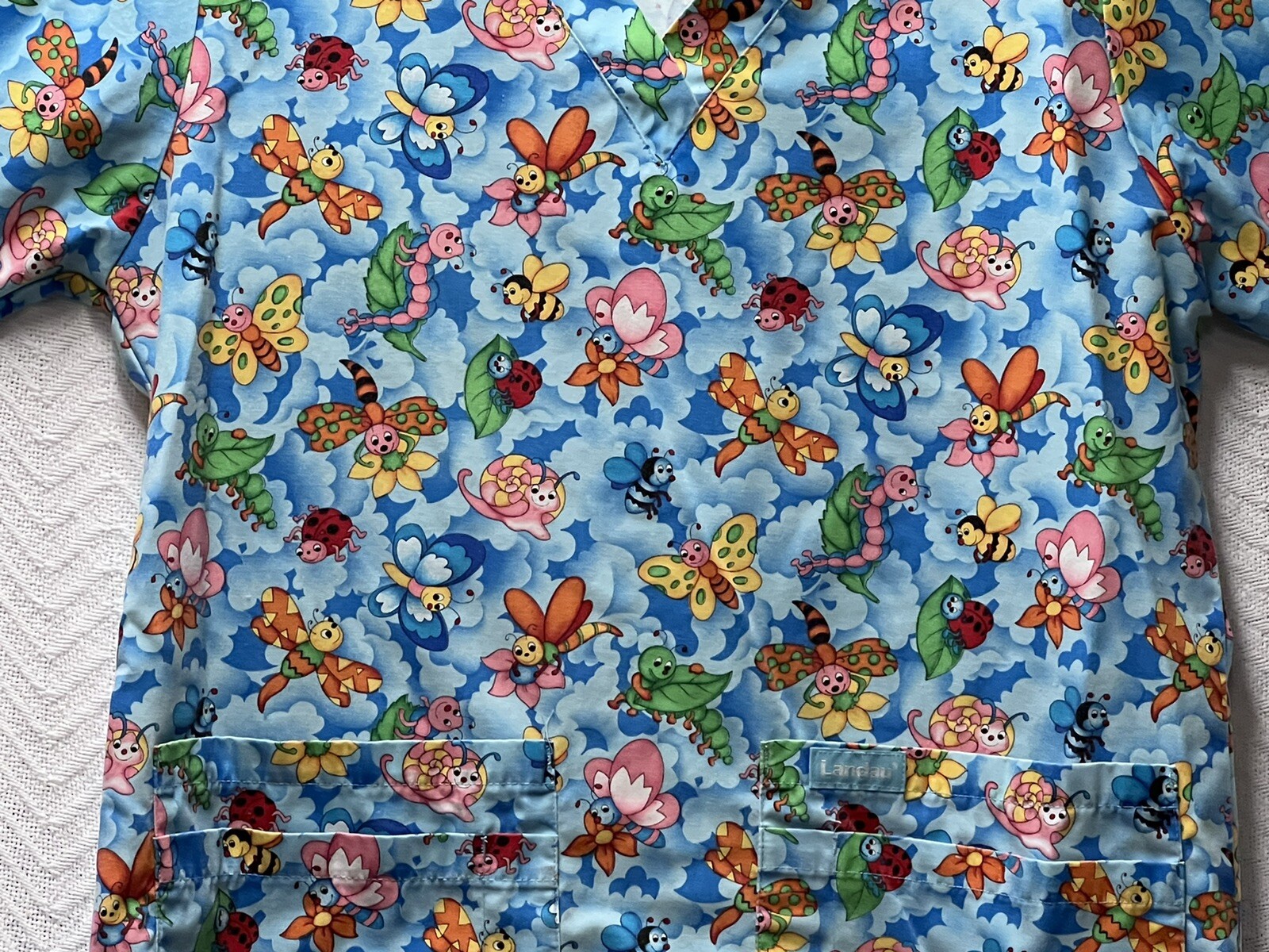 Landau Multicolored Patterned Size Small Style 82… - image 3