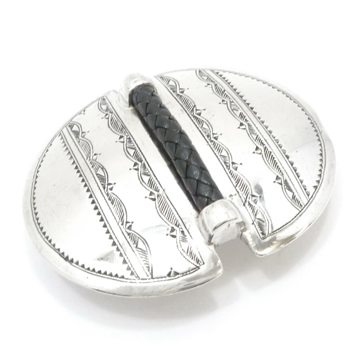 Authentic HERMES Touareg Buckle 925 Sterling Silver #S211029 Authentic HERMES Touareg Buckle 925 Sterling Silver #S211029