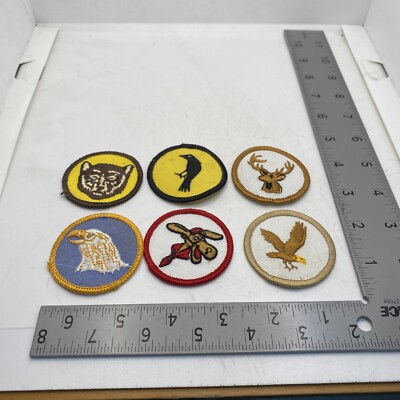 6 Patrol Patches Pedro Bear Raven Deer Eagle 60F-920I