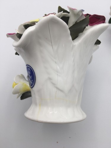 ROYAL DOULTON Bone China Flower Bouquet Figurine - Picture 12 of 13