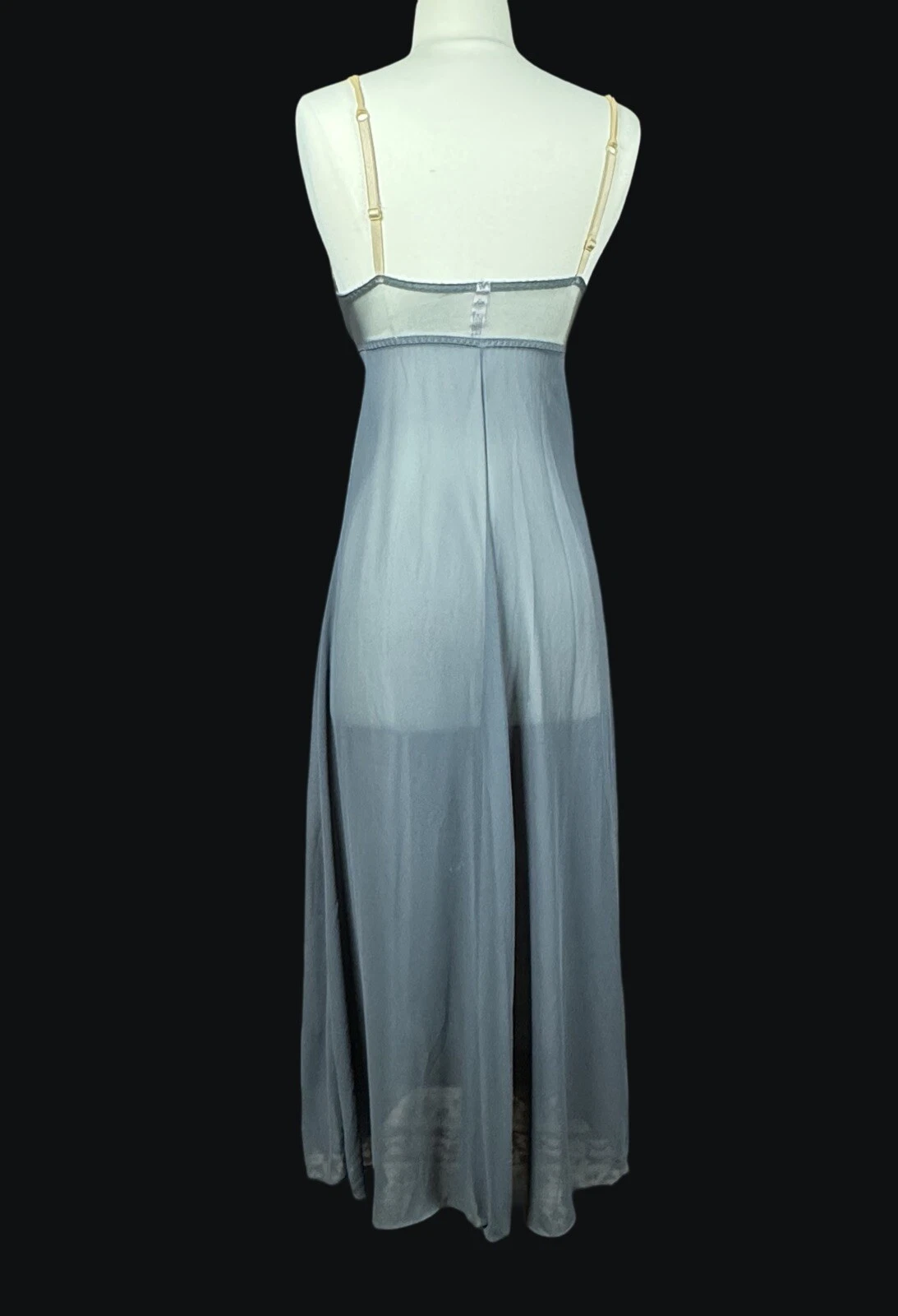 UNDERCOVER Abito Victoria's Secret XS blu glamour vintage anni 90 spacco centrale