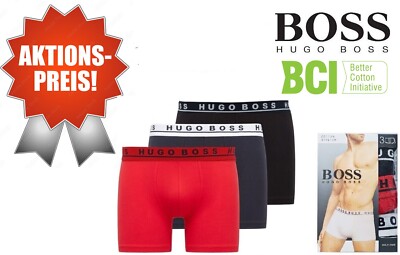 Hugo Boss Boxershorts 3er Pack Low Rise Trunks Herren Unterhose M L XL XXL BRB