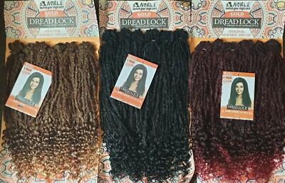 Noble Gold Dreadlock Himi Lock 16'' 6PCS 200g-Dreads Locs on Track-1pk finishes