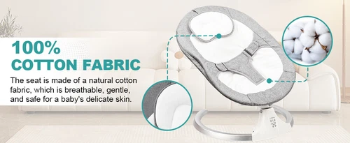 Bluetooth Electric Baby Swing Infant Cradle Bouncer Rocker Chair Music Remote UK - Picture 16 of 19