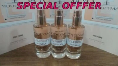 3 X 15ml YODEYMA PARIS PERFUME CELEBRITY WOMAN. 3 X 15ml. Brand New.