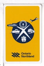 Single Railroad Playing Card "Ontario Northland, ONR UL, Bollhagen, Stand, 2000
