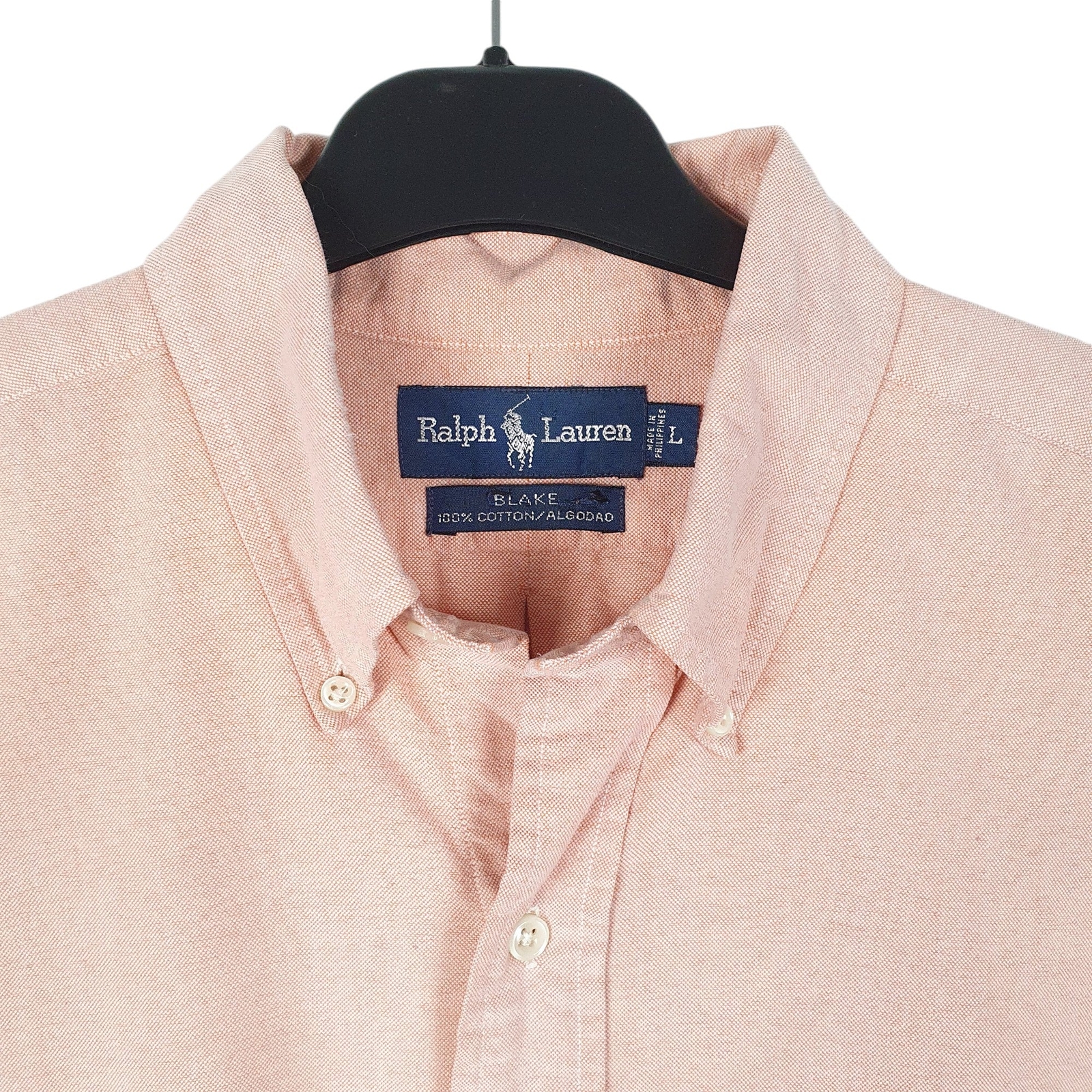 RALPH LAUREN Pink Shirt Blake Fit Oxford Long Sleeve Casual Cotton Mens XXL image 2