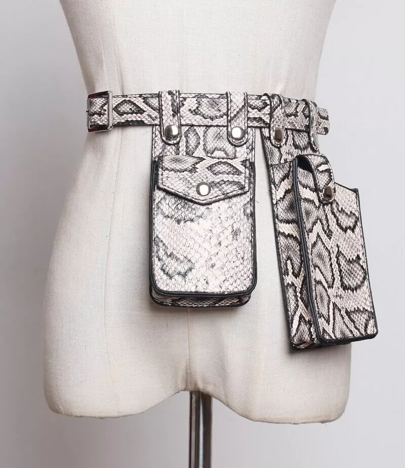 Snakeskin fanny pack new arrivals