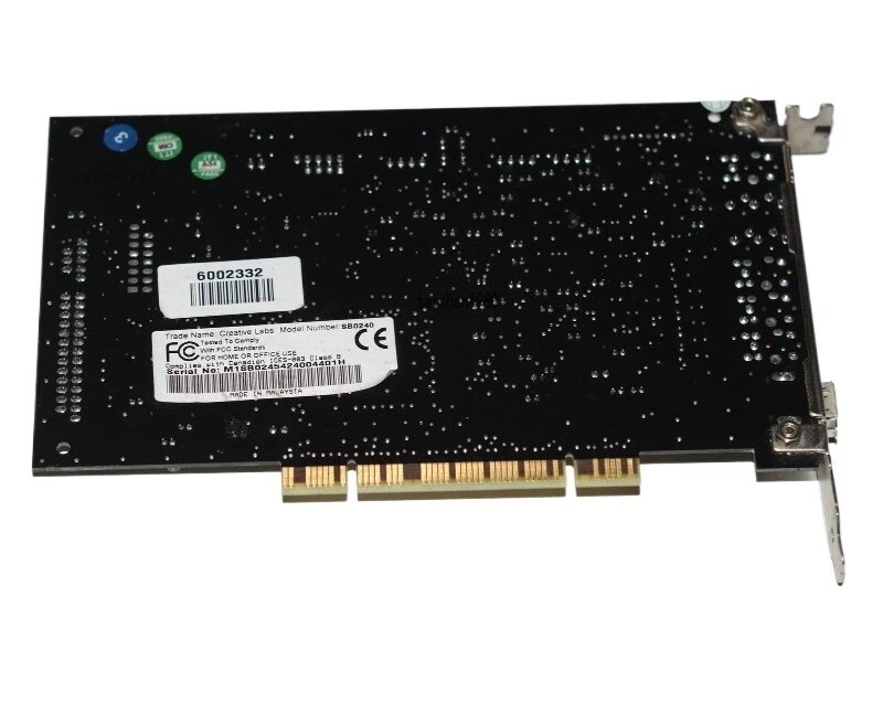 CREATIVE LABS SOUND BLASTER AUDIGY 2 6.1 AUDIO SOUND CARD SB0240 5187-4409 - Image 3 of 4