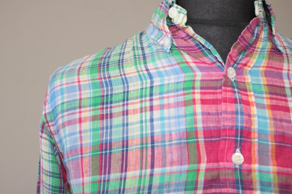 Ralph Lauren mens shirt Size M Custom Fit 100% linen - Image 4 of 4