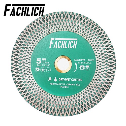 5'' Mesh Diamond Cutting Disc Grinding Saw Blade for Porcelain Tile Marble 125mm