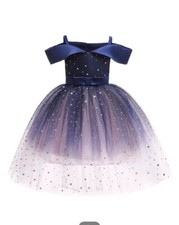 Princess Dress Sparkling Special Occasion Birthday Party Princess 9-10Y