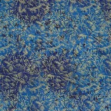Fairy Frost CADET Deep Blue Gold Michael Miller Cotton Fabric By the FQ - 1/4 YD