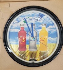 Vintage Snapple Elements Lighted Neon 15 Inch Wall Clock Sign,  Art Deco   NEW