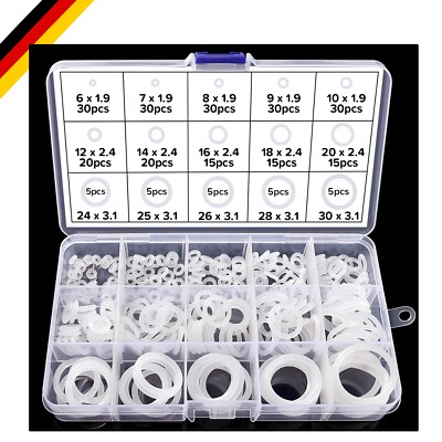 260 Stücke 15 Größen O Ring Dichtungsringe Set, Silikon Dichtungen Ringe Kit, O
