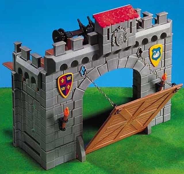 toy castle with drawbridge