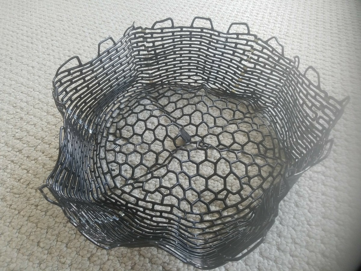 54 inch large rubber replacement net for fishing landing net RUBBER LANDING NET REPLACEMENT BLACK SNAG FREE FISHING MEDIUM