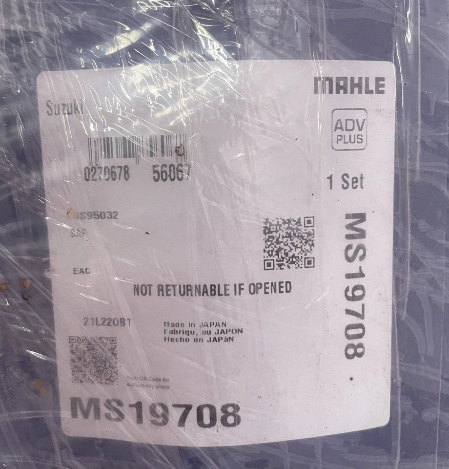 Junta colector de escape-16 válvulas Mahle MS19708 Sidekick Tracker Estima Baleno Foto 3 de 3