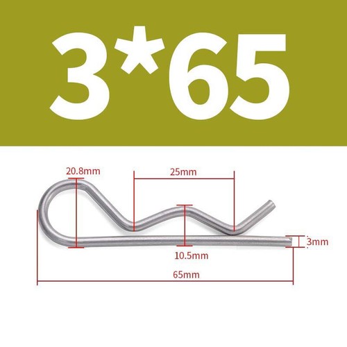 R Clip Stainless Steel 304 A2 Beta Pins 1.0mm 1.2mm 1.5mm 2mm 2.5mm 3mm 4mm-6mm - Picture 21 of 29