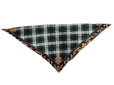 Equestrian inspired scarf triangle Multicolor 55''x 25''