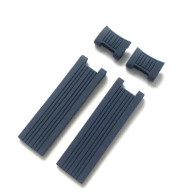 22*20mm Striped for Ulysse Nardin DIVER Watchband Strap Silicone Rubber + Tools