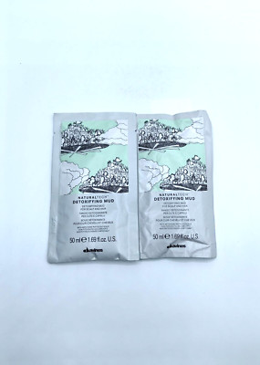 2x Davines Naturaltech Detoxifying Mud for Scalp and Hair 50ml G95