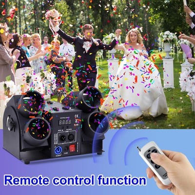 4 Way Confetti Cannon Machine Launcher DMX Remote Gender Reveal US Shipping