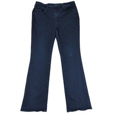 NYDJ Barbara Bootcut Jeans Size 14 Dark Wash Lift Tuck Technology Denim Stretch