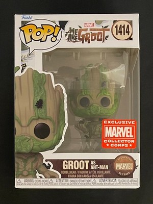 Funko Pop! We Are Groot as Ant-Man #1414 Marvel Collector Corps Exclusive New