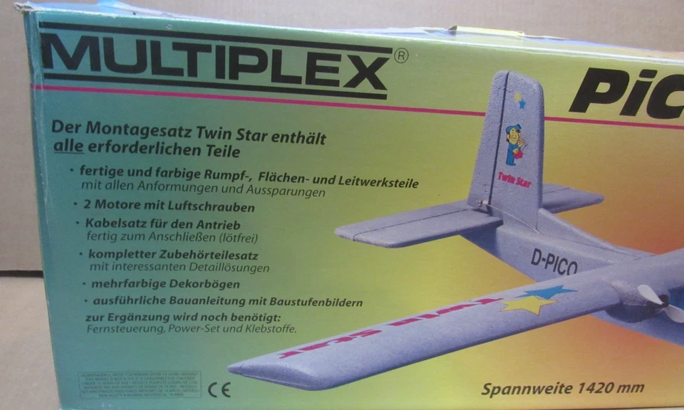 MULTIPLEX TWIN STAR Classic Twin RC Model Aircraft - NEW IN BOX - Image 2 of 4