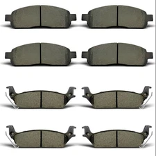 Front & Rear Ceramic Brake Pads Set For 2004 - 2009 Ford F-150, Lincoln Mark LT