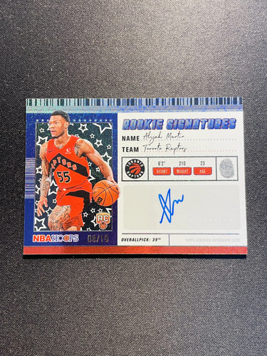 2025 Topps Signature Alijah Martin Black (RAW)