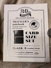 TRAVELERS Notebook Limited Card Size 20th Anniversary Set Black