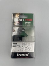 Image of Trend C049X1/4TC CraftPro Guided Chamfer Router Cutter 45 Deg x 12.7mm Cut x 1/4