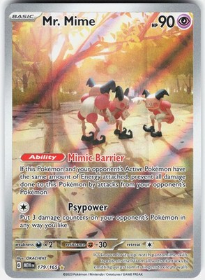 SV: Scarlet & Violet 151 #179/165 Mr. Mime