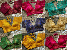 Saree Blouse Readymade Designer Sari Choli Indian Party Wear Bollywood Dress