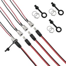 5.5 x 2.1 mm DC Power Connector 4Set 2.1mm x 5.5mm DC Power Jack Socket Threaded