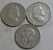 (USA) Suisse -   20 rappen 1885 sup -1883-1884 dvgm-305