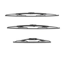 Bosch Front and Rear Windshield Wiper Blade Set Kit For Cadillac Ford