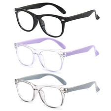 3 Pack kids Blue Light Blocking Glasses For Girls And Boys Computer Blue Ligh...