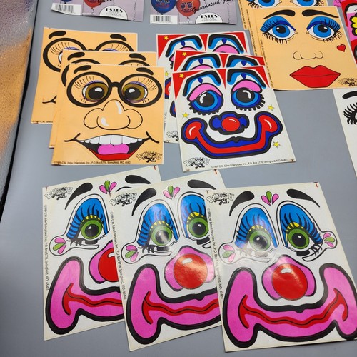 Vintage “Balloony Party Pals” Party Balloon Stickers Lot! 18 Face Stickers - Picture 5 of 7