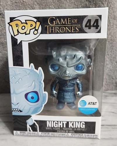 Funko Pop! Game of Thrones | Night King  #44 Metallic | AT&T | w/Soft Protector