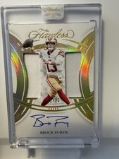 BROCK PURDY 2025 PANINI FLAWLESS DUAL PATCH AUTO /25 SAN FRANCISCO 49ERS