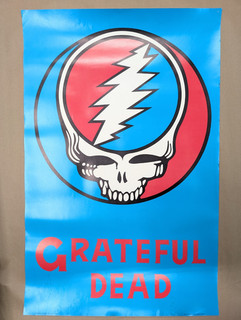 1985 GRATEFUL DEAD ORIGINAL STEAL YOUR FACE VINTAGE ROCK POSTER